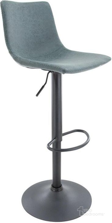 The appearance of Leisuremod Tilbury Modern Adjustable Peacock Blue Bar Stool With Footrest And 360-Degree Swivel designed by LeisureMod in the modern / contemporary interior design. This blue piece of furniture  was selected by 1StopBedrooms from Tilbury Collection to add a touch of cosiness and style into your home. Sku: TS29BU. Material: Faux Leather. Product Type: Barstool. Image1