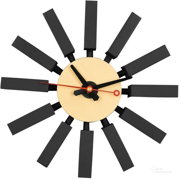 The appearance of Leisuremod Vdara Modern Design Block Silent Non-Ticking Wall Clock CCL11BL designed by LeisureMod in the modern / contemporary interior design. This black piece of furniture  was selected by 1StopBedrooms from Vdara Collection to add a touch of cosiness and style into your home. Sku: CCL11BL. Material: MDF. Product Type: Wall Clock. Image1
