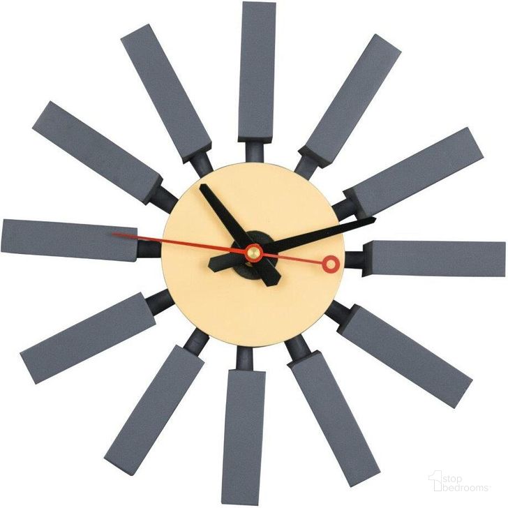 The appearance of Leisuremod Vdara Modern Design Block Silent Non-Ticking Wall Clock CCL11DGR designed by LeisureMod in the modern / contemporary interior design. This dark grey piece of furniture  was selected by 1StopBedrooms from Vdara Collection to add a touch of cosiness and style into your home. Sku: CCL11DGR. Material: MDF. Product Type: Wall Clock. Image1
