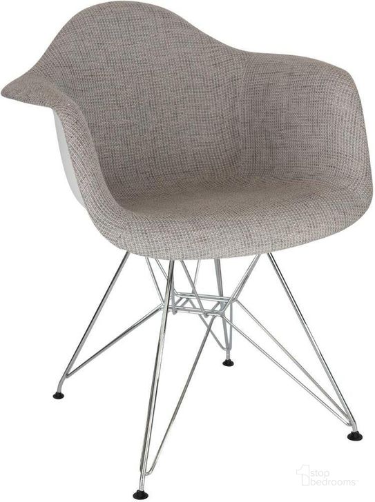The appearance of Leisuremod Willow Fabric Eiffel Accent Chair WM24GRT designed by LeisureMod in the modern / contemporary interior design. This grey piece of furniture  was selected by 1StopBedrooms from Willow Collection to add a touch of cosiness and style into your home. Sku: WM24GRT. Material: Metal. Product Type: Accent Chair. Image1
