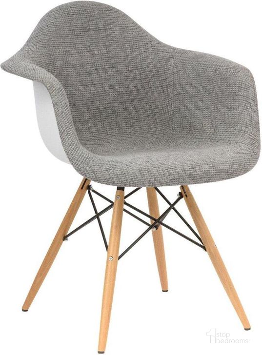The appearance of LeisureMod Willow Grey Eiffel Accent Chair designed by LeisureMod in the modern / contemporary interior design. This grey piece of furniture  was selected by 1StopBedrooms from Willow Collection to add a touch of cosiness and style into your home. Sku: W24GRT. Material: Polyester. Product Type: Accent Chair. Image1
