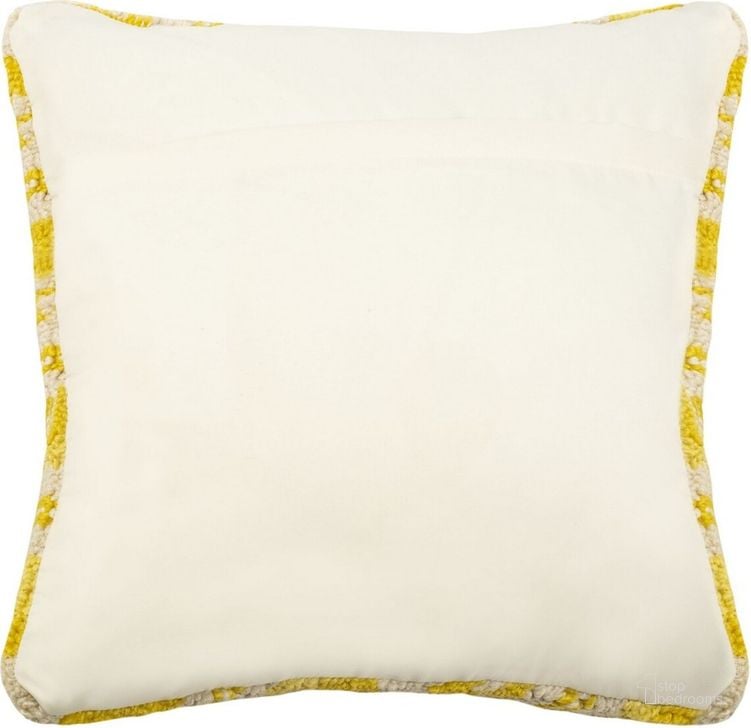 The appearance of Lemon Squeeze Pillow designed by Safavieh in the country / farmhouse interior design. This white and yellow piece of furniture  was selected by 1StopBedrooms from Safavieh PPL Collection to add a touch of cosiness and style into your home. Sku: PPL254A-2020. Product Type: Pillows and Throw. Image1
