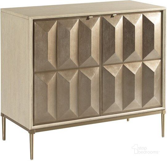 The appearance of Lenox Prism Alabaster Chest designed by American Drew in the transitional interior design. This white piece of furniture  was selected by 1StopBedrooms from Lenox Collection to add a touch of cosiness and style into your home. Sku: 923-225. Material: Wood. Product Type: Chest. Image1