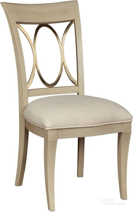 The appearance of Lenox Side Dining Chair designed by American Drew in the transitional interior design. This light stain piece of furniture  was selected by 1StopBedrooms from Lenox Collection to add a touch of cosiness and style into your home. Sku: 923-638. Material: Wood. Product Type: Dining Chair. Image1