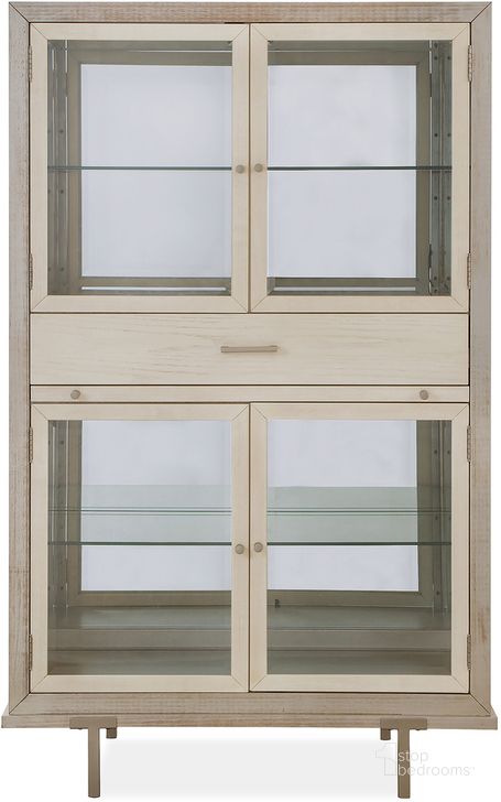 The appearance of Lenox Display Cabinet designed by Magnussen in the transitional interior design. This beige piece of furniture  was selected by 1StopBedrooms from Lenox Collection to add a touch of cosiness and style into your home. Sku: D5490-08. Material: Wood. Product Type: Display Cabinet. Image1
