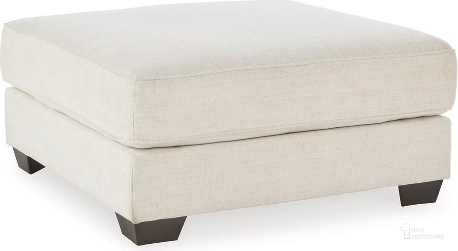 The appearance of Lerenza Birch Oversized Accent Ottoman designed by Signature Design by Ashley in the traditional interior design. This birch piece of furniture  was selected by 1StopBedrooms from Lerenza Collection to add a touch of cosiness and style into your home. Sku: 4030608. Material: Fabric. Product Type: Ottoman. Image1