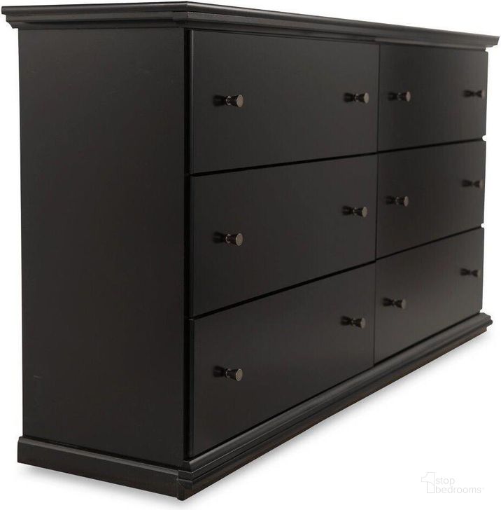 The appearance of Lesterdale Black Dresser and Mirror designed by Polished Pine in the transitional interior design. This black piece of furniture  was selected by 1StopBedrooms from Lesterdale Collection to add a touch of cosiness and style into your home. Sku: B138-31;B138-36. Material: Wood. Product Type: Dresser and Mirror. Image1