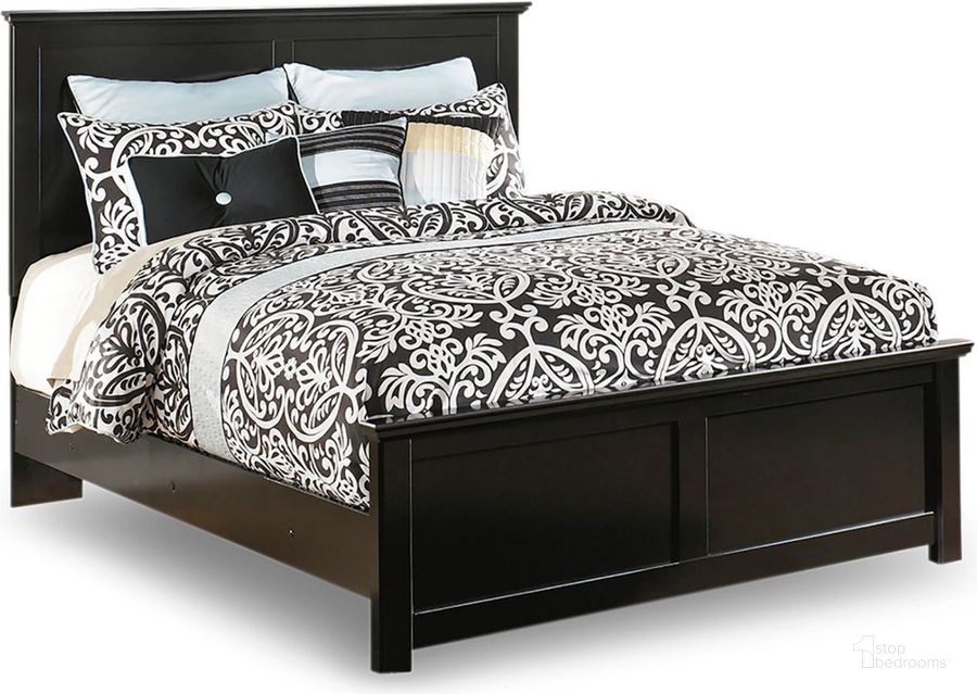 The appearance of Lesterdale Black Queen Panel Bed designed by Polished Pine in the country / farmhouse interior design. This black piece of furniture  was selected by 1StopBedrooms from Lesterdale Collection to add a touch of cosiness and style into your home. Sku: B138-57;B138-54;B138-96. Bed Type: Panel Bed. Material: Wood. Product Type: Panel Bed. Bed Size: Queen. Image1