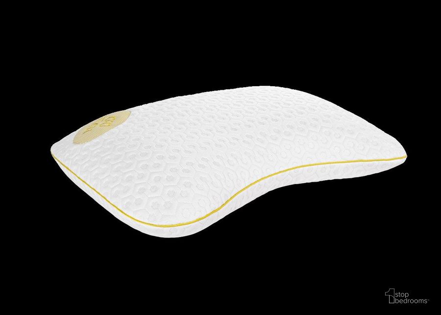 The appearance of Level White And Yellow Personal Performance Extra Firm Pillow designed by Bedgear in the modern / contemporary interior design. This white and yellow piece of furniture  was selected by 1StopBedrooms from Level Collection to add a touch of cosiness and style into your home. Sku: BGP104AMPP. Material: Fabric. Product Type: Pillow. Image1