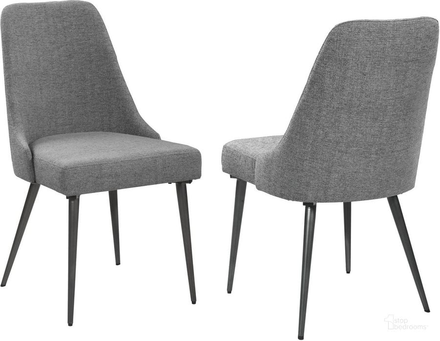 The appearance of Levitt Weathered Elm Dining Chair Set Of 2 designed by Coaster in the transitional interior design. This gray piece of furniture  was selected by 1StopBedrooms from Levitt Collection to add a touch of cosiness and style into your home. Sku: 190442. Material: Fabric. Product Type: Dining Chair. Image1