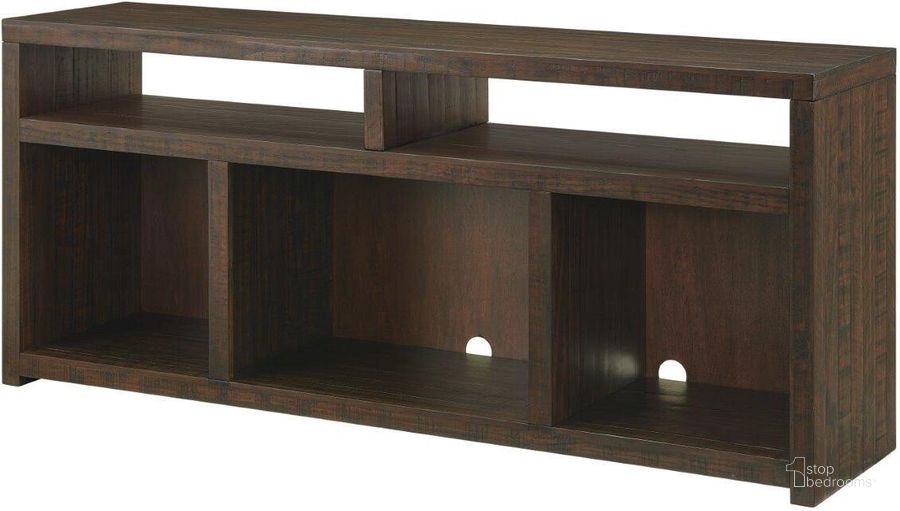 The appearance of Lexington Rectangular 70 Inch Solid Wood Tv Stand In Dark Mocha designed by Martin Svensson Home in the rustic / southwestern interior design. This dark mocha piece of furniture  was selected by 1StopBedrooms from Lexington Collection to add a touch of cosiness and style into your home. Sku: 903028. Product Type: TV Stand. Material: Pine. Image1