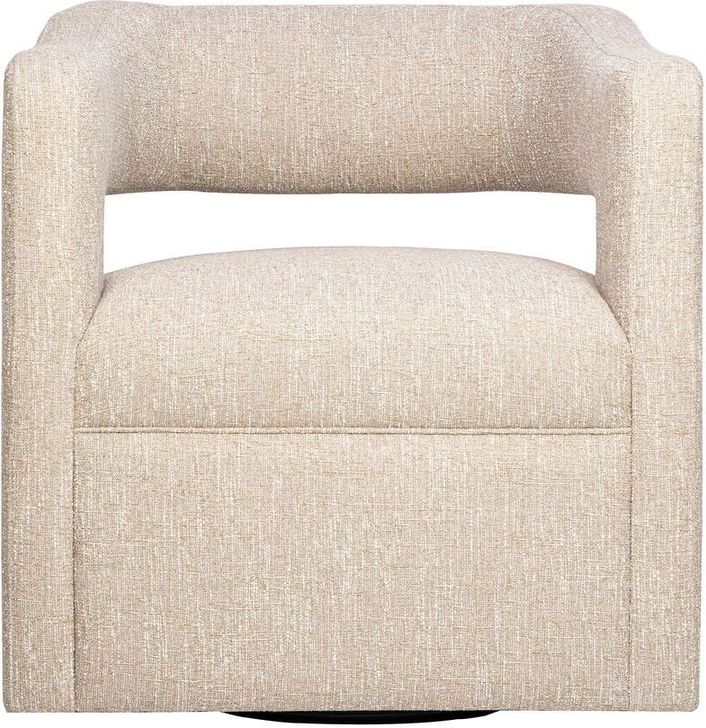 The appearance of Lexy Modern Sculpted Curved Upholstered Swivel Accent Chair In Natural designed by Jofran in the modern / contemporary interior design. This natural piece of furniture  was selected by 1StopBedrooms from Lexy Collection to add a touch of cosiness and style into your home. Sku: LEXY-SW-NATURAL. Product Type: Accent Chair. Material: Plywood. Image1