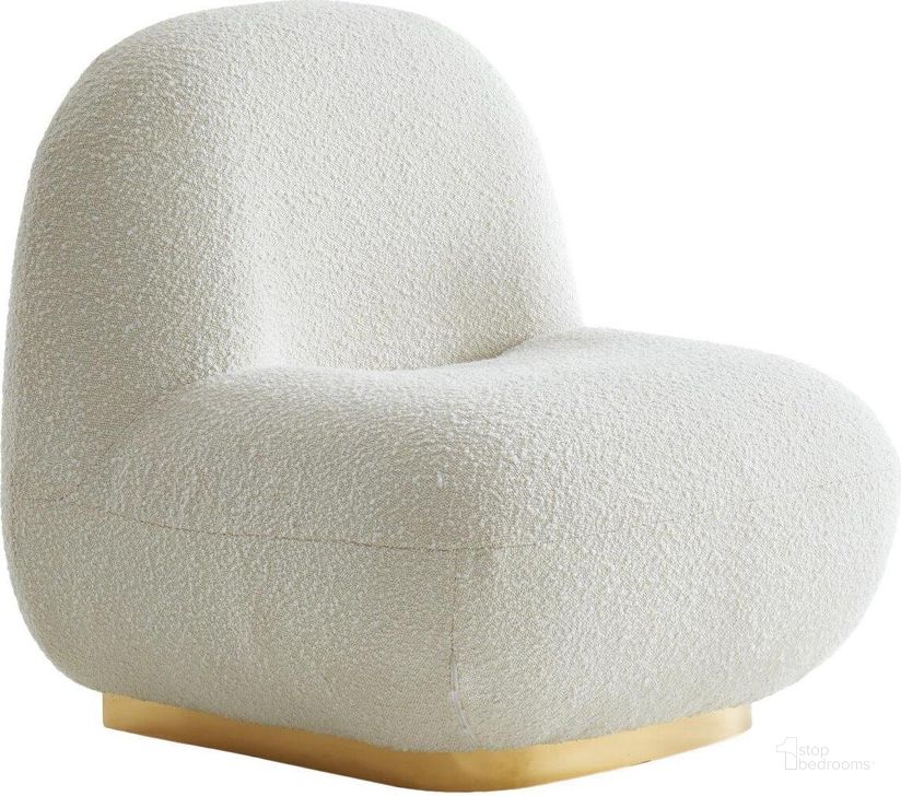 The appearance of Liam Cream Boucle Fabric Accent Chair designed by Meridian in the modern / contemporary interior design. This cream piece of furniture  was selected by 1StopBedrooms from Liam Collection to add a touch of cosiness and style into your home. Sku: 531Cream. Material: Fabric. Product Type: Accent Chair. Image1