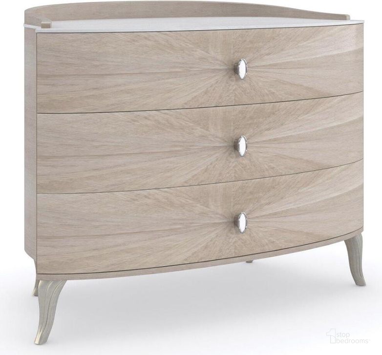 The appearance of Caracole Compositions Lillian Large Drawer Nightstand designed by Caracole in the modern / contemporary interior design. This ivory piece of furniture  was selected by 1StopBedrooms from Lillian Collection to add a touch of cosiness and style into your home. Sku: C093-020-063. Material: Wood. Product Type: Nightstand. Image1