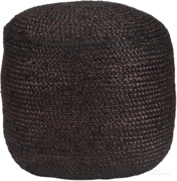 The appearance of Lillian Ottoman Black designed by Zuo Modern in the modern / contemporary interior design. This black piece of furniture  was selected by 1StopBedrooms from Lillian Collection to add a touch of cosiness and style into your home. Sku: 109219. Product Type: Ottoman. Material: Jute. Image1