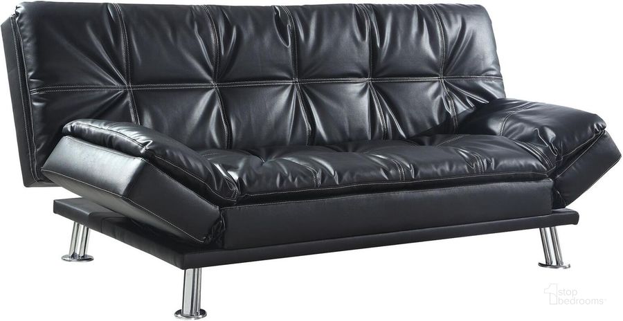 The appearance of Lime Hill Black Futon designed by Atelier Home in the modern / contemporary interior design. This black piece of furniture  was selected by 1StopBedrooms from Lime Hill Collection to add a touch of cosiness and style into your home. Sku: 300281. Material: Fabric. Product Type: Sofa Bed. Image1