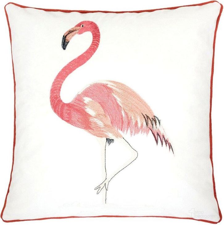 The appearance of Lina 20 X 20 Single Flamingo Pillow Set Of 2 In Ivory And Pink designed by Furniture of America in the transitional interior design. This ivory and pink piece of furniture  was selected by 1StopBedrooms from Lina Collection to add a touch of cosiness and style into your home. Sku: PL8045-2PK. Material: Polyester. Product Type: Pillow.