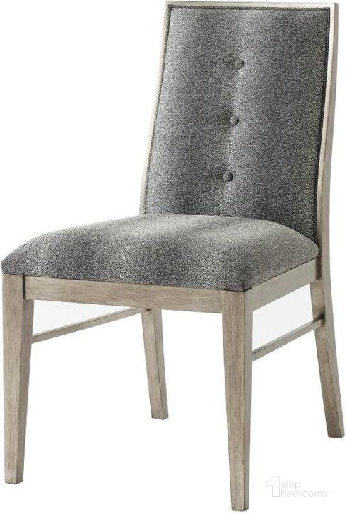 The appearance of Linden Dining Chair Set Of 2 designed by Theodore Alexander in the transitional interior design. This gray piece of furniture  was selected by 1StopBedrooms from Theodore Alexander Collection to add a touch of cosiness and style into your home. Sku: 4002-173.1ATD. Material: Upholstered. Product Type: Dining Chair.