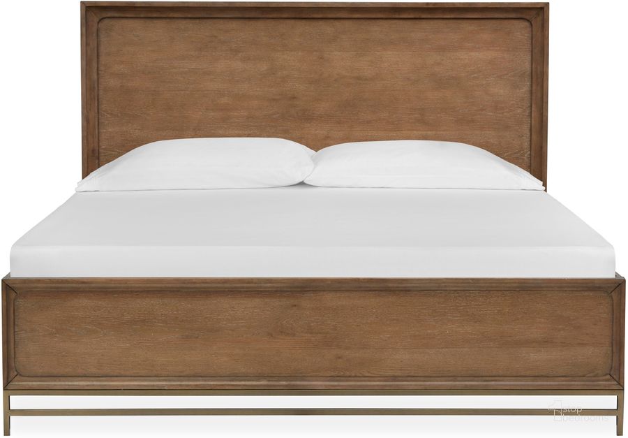 The appearance of Lindon Complete King Panel Bed designed by Magnussen in the  interior design. This brown piece of furniture  was selected by 1StopBedrooms from Lindon Collection to add a touch of cosiness and style into your home. Sku: B5570-54R;B5570-64F;B5570-64H. Bed Type: Panel Bed. Material: Wood. Product Type: Panel Bed. Bed Size: King. Image1