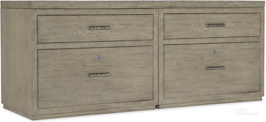 The appearance of Linville Falls 72 Inch Credenza With Two Lateral Files designed by Hooker in the transitional interior design. This gray piece of furniture  was selected by 1StopBedrooms from Linville Collection to add a touch of cosiness and style into your home. Sku: 6150-10072-85;6150-10466-85. Product Type: Credenza. Material: Wood Veneer. Image1