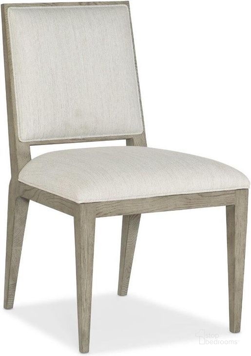 The appearance of Linville Falls Linn Cove Upholstered Side Chair 6150-75510-85 designed by Hooker in the transitional interior design. This beige piece of furniture  was selected by 1StopBedrooms from Linville Collection to add a touch of cosiness and style into your home. Sku: 6150-75510-85. Material: Fabric. Product Type: Side Chair. Image1