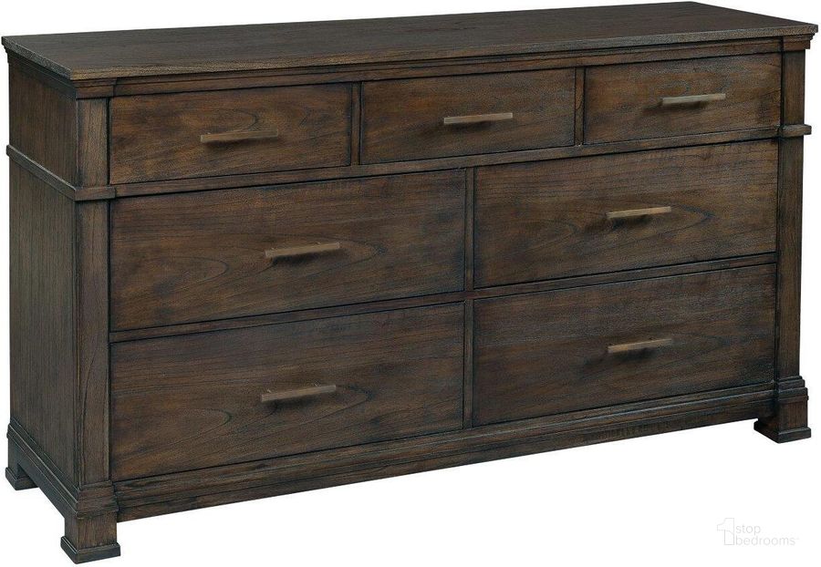 The appearance of Linwood Bedroom Dresser designed by Hekman in the transitional interior design. This brown piece of furniture  was selected by 1StopBedrooms from Linwood Collection to add a touch of cosiness and style into your home. Sku: 25660. Product Type: Dresser. Image1