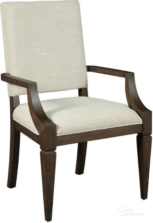 The appearance of Linwood Dining Arm Chair designed by Hekman in the transitional interior design. This white piece of furniture  was selected by 1StopBedrooms from Linwood Collection to add a touch of cosiness and style into your home. Sku: 25622. Product Type: Arm Chair. Image1