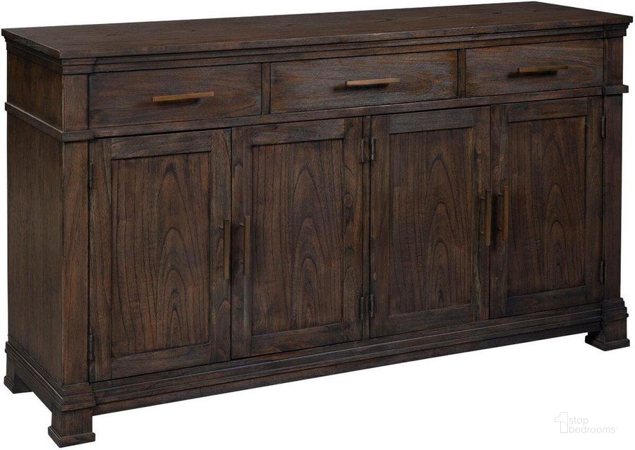 The appearance of Linwood Dining Server designed by Hekman in the transitional interior design. This dark brown piece of furniture  was selected by 1StopBedrooms from Linwood Collection to add a touch of cosiness and style into your home. Sku: 25626. Product Type: Server. Image1