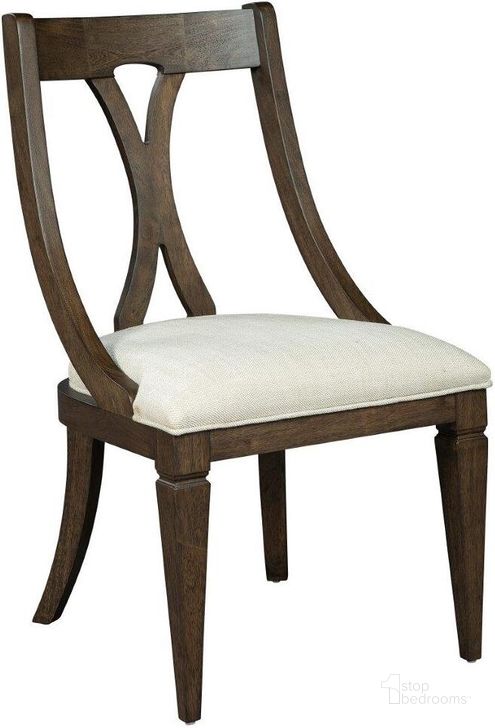 The appearance of Linwood Dining Sling Chair designed by Hekman in the transitional interior design. This brown piece of furniture  was selected by 1StopBedrooms from Linwood Collection to add a touch of cosiness and style into your home. Sku: 25624. Product Type: Dining Chair. Image1