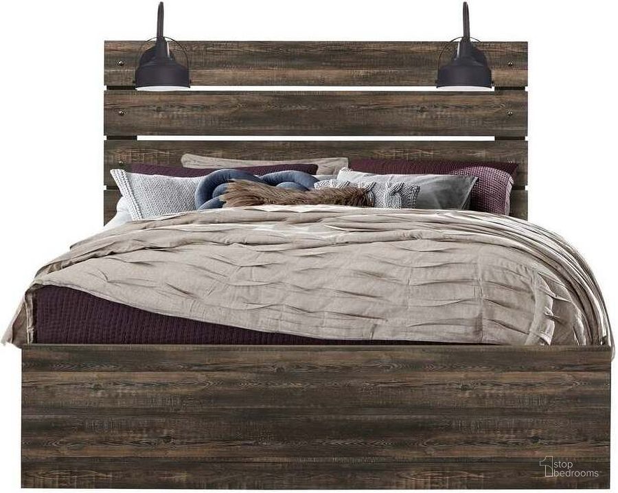 The appearance of Linwood Queen Bed In Dark Oak designed by Global Furniture USA in the modern / contemporary interior design. This dark oak piece of furniture  was selected by 1StopBedrooms from Linwood Collection to add a touch of cosiness and style into your home. Sku: LINWOOD-DARK OAK-QB-HB/FB/SLATS-N;LINWOOD-FB/QB/KB-HEADBOARD KIT (2/BOX)-N;LINWOOD-DARK OAK-QB/KB-SR-N. Bed Type: Panel Bed. Material: Wood. Product Type: Panel Bed. Bed Size: Queen. Image1