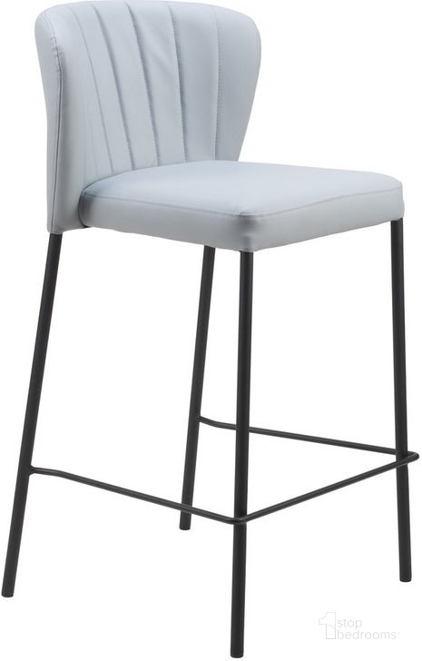 The appearance of Linz Bar Stool Set of 2 In Gray designed by Zuo Modern in the modern / contemporary interior design. This gray piece of furniture  was selected by 1StopBedrooms from Linz Collection to add a touch of cosiness and style into your home. Sku: 109781. Product Type: Barstool. Material: Plywood. Image1