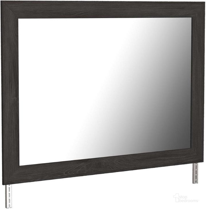 The appearance of Lloydminster Black Dresser Mirror designed by Off 5th Home in the transitional interior design. This black piece of furniture  was selected by 1StopBedrooms from Lloydminster Collection to add a touch of cosiness and style into your home. Sku: B2589-36. Material: Glass. Product Type: Dresser Mirror. Image1
