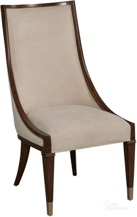 The appearance of Lochiel Lake Brown Dining Chair Set of 2 designed by Isaac Tahari in the transitional interior design. This brown piece of furniture  was selected by 1StopBedrooms from Lochiel Lake Collection to add a touch of cosiness and style into your home. Sku: 929-622. Material: Wood. Product Type: Dining Chair.