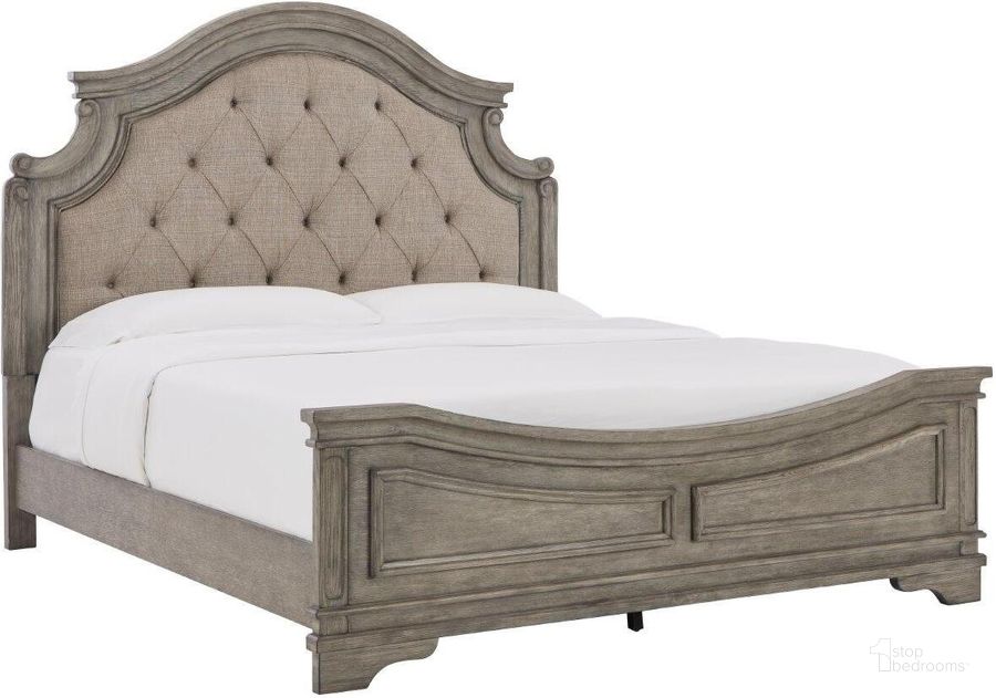 The appearance of Lodenbay Antique Gray Queen Panel Bed designed by Signature Design by Ashley in the transitional interior design. This antique gray piece of furniture  was selected by 1StopBedrooms from Lodenbay Collection to add a touch of cosiness and style into your home. Sku: B751-57;B751-54;B751-96. Bed Type: Panel Bed. Material: Fabric. Product Type: Panel Bed. Bed Size: Queen. Image1