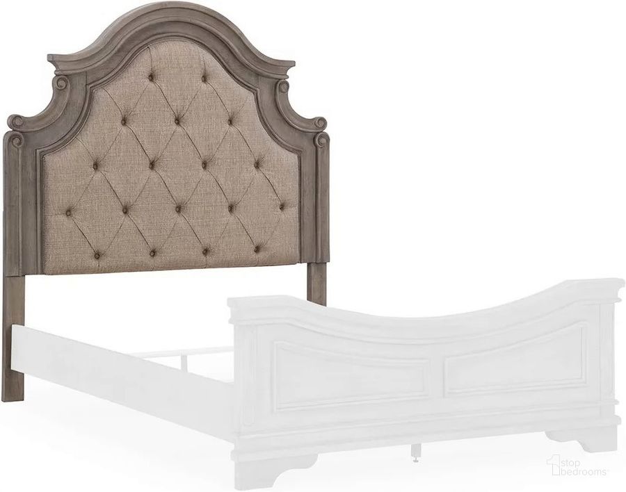 The appearance of Lodenbay Antique Gray Queen Upholstered Panel Headboard Only designed by Signature Design by Ashley in the transitional interior design. This antique gray piece of furniture  was selected by 1StopBedrooms from Lodenbay Collection to add a touch of cosiness and style into your home. Sku: B751-57. Material: Fabric. Product Type: Headboard. Bed Size: Queen.