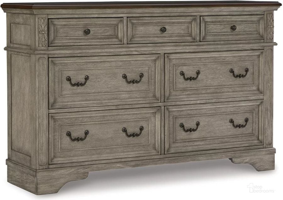 The appearance of Lodenbay Two-tone Dresser designed by Signature Design by Ashley in the transitional interior design. This antique gray/brown piece of furniture  was selected by 1StopBedrooms from Lodenbay Collection to add a touch of cosiness and style into your home. Sku: B751-31. Material: Wood. Product Type: Dresser. Image1