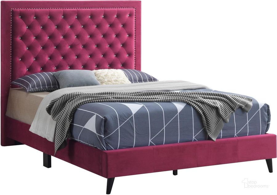 The appearance of Lodi Beige King Bed designed by Glory in the modern / contemporary interior design. This cherry piece of furniture  was selected by 1StopBedrooms from Lodi Collection to add a touch of cosiness and style into your home. Sku: G0603-KB-UP-King  Bed. Bed Type: Panel Bed. Material: Wood. Product Type: Panel Bed. Bed Size: King. Image1