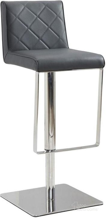 The appearance of Loft Dark Gray Bar Stool designed by Casabianca Home in the modern / contemporary interior design. This gray piece of furniture  was selected by 1StopBedrooms from Loft Collection to add a touch of cosiness and style into your home. Sku: CB-922-GR-BAR. Product Type: Barstool. Material: Stainless Steel. Image1