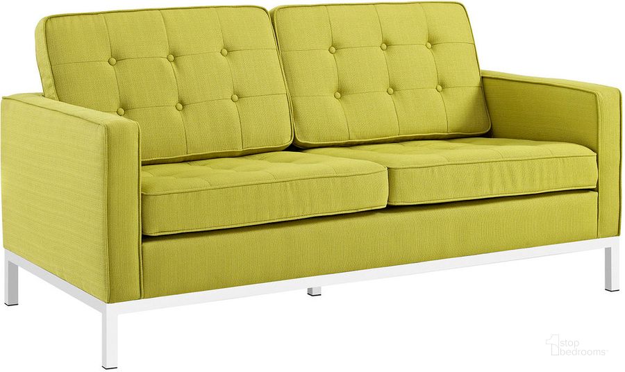 The appearance of Loft Upholstered Fabric Loveseat In Wheat Grass designed by Modway in the  interior design. This wheat grass piece of furniture  was selected by 1StopBedrooms from Loft Collection to add a touch of cosiness and style into your home. Sku: EEI-2051-WHE. Material: Wood. Product Type: Loveseat. Image1