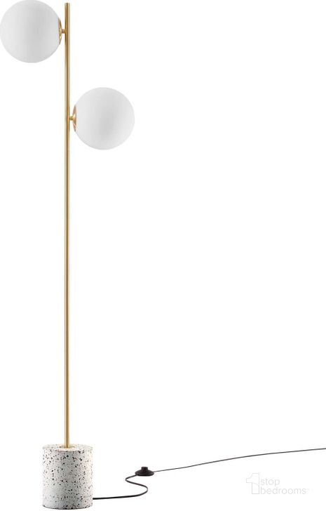 The appearance of Logic Terrazzo Floor Lamp designed by Modway in the modern / contemporary interior design. This white piece of furniture  was selected by 1StopBedrooms from Logic Collection to add a touch of cosiness and style into your home. Sku: EEI-5628-WHI. Product Type: Floor Lamp. Material: Iron. Image1