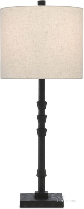 The appearance of Lohn Black Table Lamp designed by Currey & Company in the modern / contemporary interior design. This black piece of furniture  was selected by 1StopBedrooms from Lohn Collection to add a touch of cosiness and style into your home. Sku: 6000-0344. Product Type: Table Lamp. Material: Iron. Image1