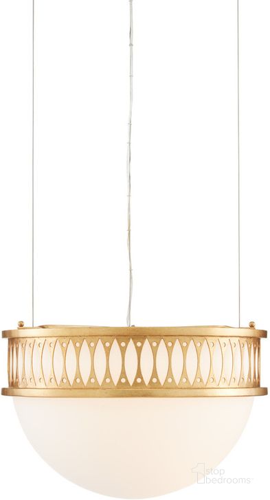 The appearance of Lola Gold Pendant designed by Currey & Company in the modern / contemporary interior design. This gold piece of furniture  was selected by 1StopBedrooms from Bunny Williams Collection to add a touch of cosiness and style into your home. Sku: 9000-0834. Product Type: Pendant Lighting. Material: Iron. Image1