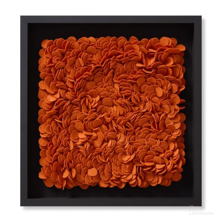 The appearance of Loloi Chili Pepper Orange 2' x 2' Wall Art designed by Loloi Rugs in the modern / contemporary interior design. This orange piece of furniture  was selected by 1StopBedrooms from Chili Pepper Collection to add a touch of cosiness and style into your home. Sku: AW0241CHLPPOR00A029. Material: Wool. Product Type: Wall Art. Image1