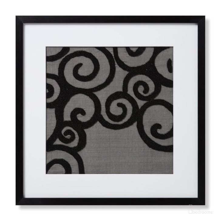 The appearance of Loloi Decadent Grey and Black 2'-2" x 2'-2" Wall Art designed by Loloi Rugs in the modern / contemporary interior design. This gray and black piece of furniture  was selected by 1StopBedrooms from Decadent Collection to add a touch of cosiness and style into your home. Sku: AW0611DECADGYBLA035. Product Type: Wall Art. Material: Rayon. Image1