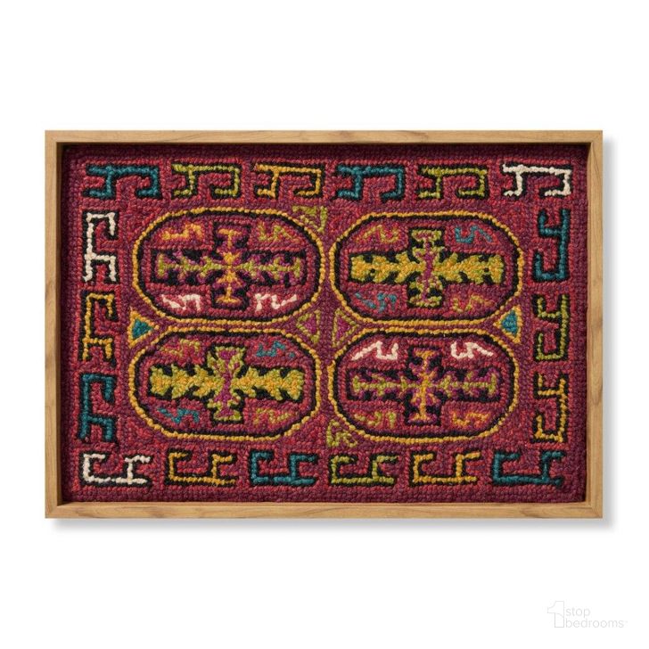 The appearance of Loloi Galu Red and Multi 2'-2" x 1'-6" Wall Art designed by Loloi Rugs in the modern / contemporary interior design. This red and multi piece of furniture  was selected by 1StopBedrooms from Galu Collection to add a touch of cosiness and style into your home. Sku: AW0400GALUXREMLZ436. Material: Wool. Product Type: Wall Art. Image1