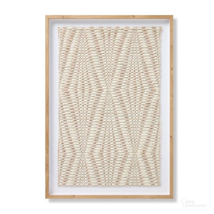 The appearance of Loloi Gotland Ivory and Multi 3'-7" x 2'-6" Wall Art designed by Loloi Rugs in the modern / contemporary interior design. This ivory and multi piece of furniture  was selected by 1StopBedrooms from Gotland Collection to add a touch of cosiness and style into your home. Sku: AW0334GOTLXIVMLZ276. Material: Wool. Product Type: Wall Art. Image1