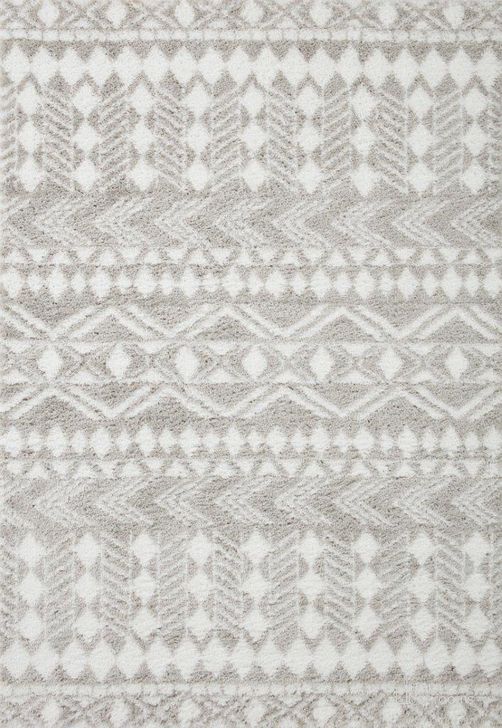 The appearance of Loloi II Bliss Shag Grey and White 18" x 18" Sample Rug BLISBLS-05GYWH160S designed by Loloi Rugs in the modern / contemporary interior design. This gray and white piece of furniture  was selected by 1StopBedrooms from Bliss Shag Collection to add a touch of cosiness and style into your home. Sku: BLISBLS-05GYWH160S. Material: Polyester. Product Type: Area Rugs. Image1