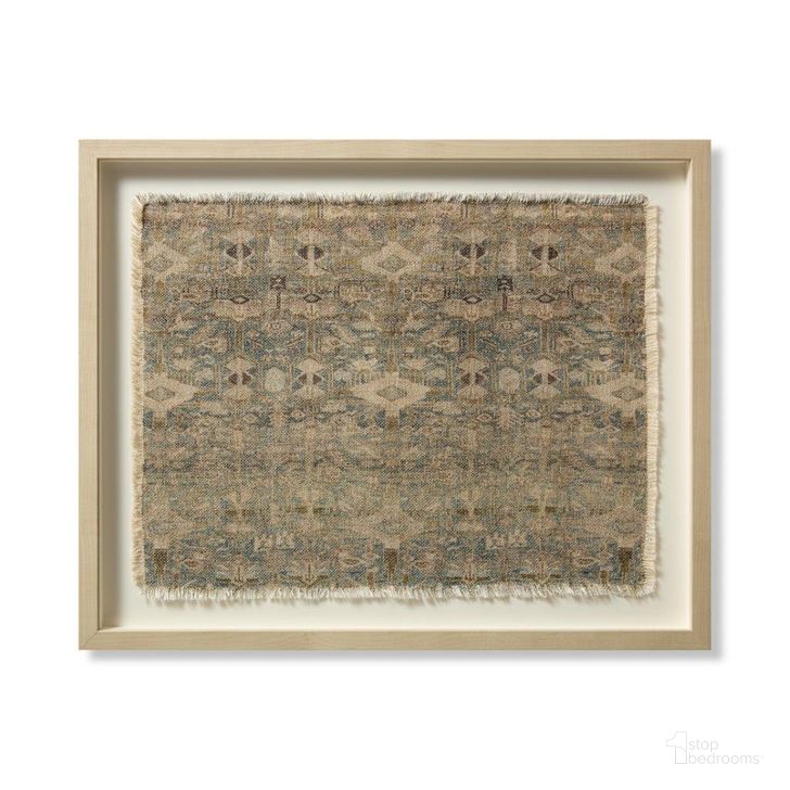 The appearance of Loloi Lexington Green and Beige 2'-2" x 2'-8" Wall Art designed by Loloi Rugs in the traditional interior design. This green and beige piece of furniture  was selected by 1StopBedrooms from Lexington Collection to add a touch of cosiness and style into your home. Sku: AW0405LEXINGRBEZ644. Product Type: Wall Art. Material: Cotton. Image1