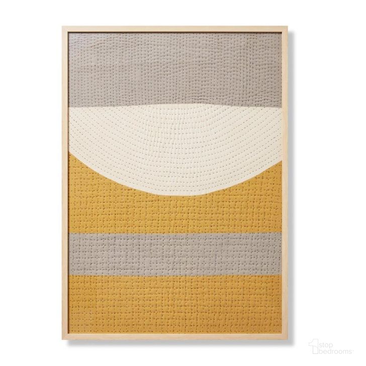 The appearance of Loloi Proof Read Gold and Grey 3'-4" x 4'-8" Wall Art designed by Loloi Rugs in the modern / contemporary interior design. This gray and gold piece of furniture  was selected by 1StopBedrooms from Proof Read Collection to add a touch of cosiness and style into your home. Sku: AW0329PROOXGOGYZ363. Product Type: Wall Art. Material: Cotton. Image1