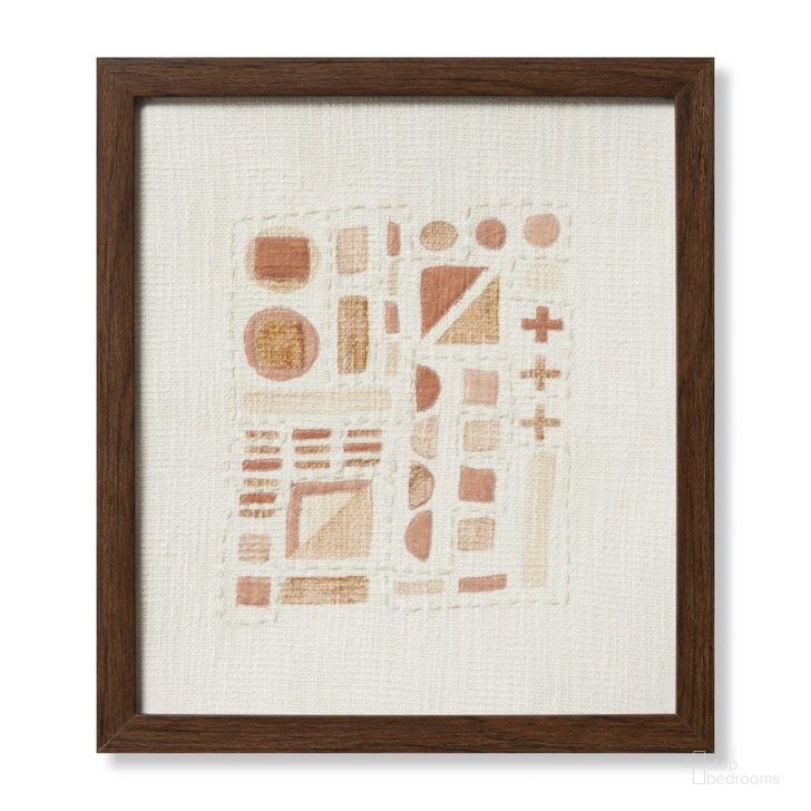 The appearance of Loloi Sedac Ivory and Rust 1'-8" x 1'-8" Wall Art designed by Loloi Rugs in the modern / contemporary interior design. This ivory and rust piece of furniture  was selected by 1StopBedrooms from Sedac Collection to add a touch of cosiness and style into your home. Sku: AW0361SEDACIVRUA023. Product Type: Wall Art. Material: Cotton. Image1